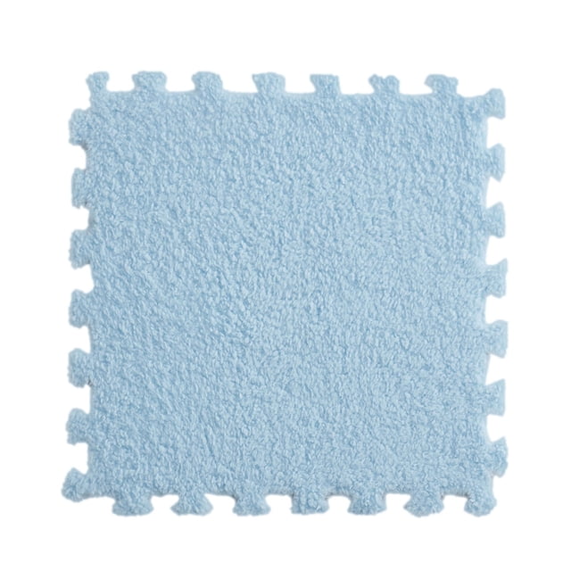 5Pcs 11.81Inch Square Puzzle Polyester Velvet Carpet in 14 Colors