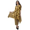 thumbnail image 1 of Moomaya Ensemble Kurti Kurta Pantalon pour Femmes Col Bateau Imprimé Robe 2 Pcs Tenue Ethnique, 1 of 6