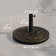 thumbnail image 3 of Outsunny 25 lb Patio Umbrella Base Market Umbrella Base Stand Bronze, 3 of 10