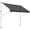 Dark Grey, variant on Outsunny 10x5ft Manual Retractable Awning, Patio Sun Shade Canopy, Grey