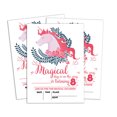 thumbnail image 1 of Darling Souvenir White Birthday Invitation Card 28 Pcs Fill or Write In Blank Invites Printable Party Supplies 5 x 7 Inches, 1 of 5