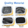 thumbnail image 4 of Washable Orthopedic Large Dog Bed - Removable Orthopedic Foam Dogs Beds with Bolsters Waterproof Large Dog Bed and Non-Slip Bottom Extra Large Dogs Beds Sofa, 4 of 5