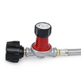 thumbnail image 5 of Stanbroil 0-30PSI High Pressure Adjustable Propane Regulator Type 1 Connection with 3/8 Female Flare Swivel Fitting and 48-Inch Stainless Steel Braided Hose Assembly Kit, 5 of 5