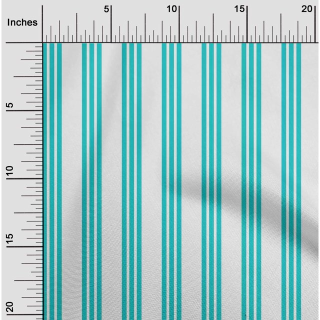 oneOone Cotton Poplin Fabric Vertical Stripe Print Fabric BTY 42 Inch Wide