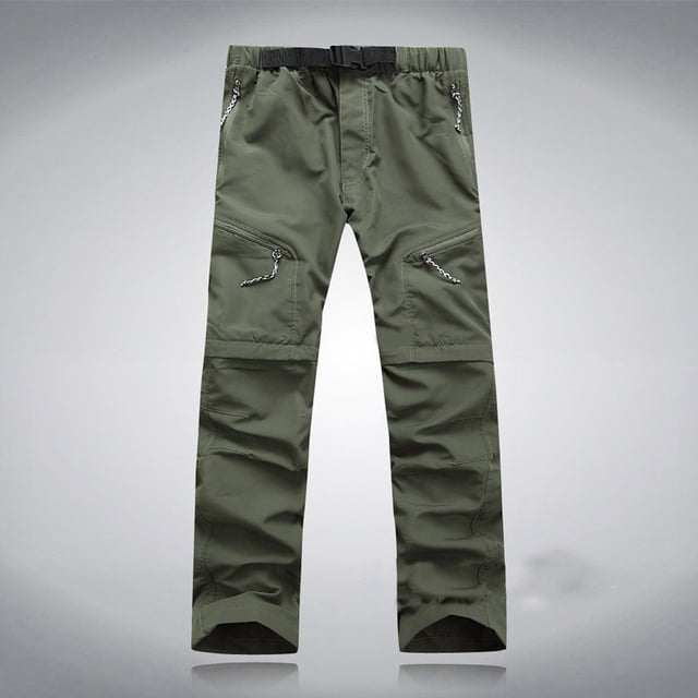 cllios Deals Of The Week Mens Hiking Pants Summer Quick Dry Outdoor Thin Detachable Waterproof Pants Trousers