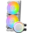 thumbnail image 2 of MSI MAG CORELIQUID E240 WHITE, AIO Liquid CPU Cooler, 240mm Radiator, Double 120mm PWM Fans, ARGB, 2 of 2