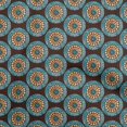 thumbnail image 1 of oneOone Velvet Turquoise Blue Fabric Asian Mandala Craft Projects Decor Fabric Printed By The Yard 58 Inch Wide, 1 of 4