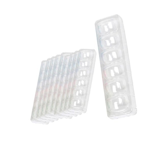 10 Pieces Macaron Boxes 6 Cookie Boxes with This bag is Clear Display for Birthday Home