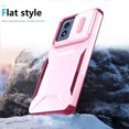 thumbnail image 4 of AutoCovers Rugged Case for Motoroal Moto G Play 4G 2024, Sliding Camera Lens Protector Military Grade Shockproof Bumper Phone Case for Moto G Play 4G 2024, Pink, 4 of 7