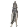 thumbnail image 4 of Standing Howling Wolf Garden Statue Life Size Garden Decor, 4 of 6