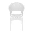 thumbnail image 2 of Compamia Daytona Chaise de Salle à Manger de Patio en Résine Aspect Osier, Blanche, 2 of 12