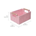 thumbnail image 3 of Panier de rangement décoratif rectangulaire en corde de papier tissée Zenna Home, 3 of 7