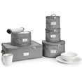 thumbnail image 1 of Sorbus Ensemble de 5 Pcs de Rangement pour Vaisselle pour Protéger Ou Transporter des Assiettes en Porcelaine, des Tasses et des Plats, 1 of 7