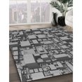 thumbnail image 3 of Ahgly Tapis Rectangulaire Lavable en Machine Intérieur Transitionnel Gris Foncé, 2 Pieds x 5 Pieds, 3 of 7
