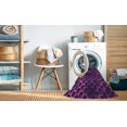 thumbnail image 2 of Ahgly Company Machine Washable Indoor Rectangle Transitional Dark Orchid Purple Area Rugs, 3' x 5', 2 of 7