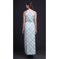 thumbnail image 3 of Bimba Robe Maxi Teinture sur Nœuds pour Femmes à Col Rond, Taille à Cordon, Imprimé, avec Fentes Latérales, Tenue d'Été - XX-Grand, 3 of 6