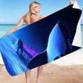 thumbnail image 2 of Microfiber Beach Towel 30x60 Inch, Lightweight Sandproof Beach Blanket, Quick-Dry Colorful Bath Towel, Multi-Purpose for Travel, Swimming Pool, 250g, Soft & Durable for All Seasons, 2 of 4
