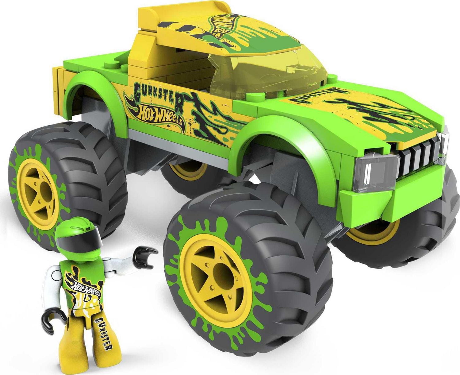 Mega Hot Wheels Monster Truck Gunkster - 69 pièces