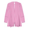 thumbnail image 3 of LOVZFMLL Combinaison de Sport Respirante et Confortable pour Femmes Été Rayé Shorts Rose TTG, 3 of 3