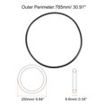thumbnail image 2 of Unique Bargains Universal Sewing Machine Motor Stretch Belt 785mm 31" Perimeter, 8.6mm Belt Thick, 2 of 5