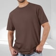 thumbnail image 2 of Diufon Men's Athletic T-Shirts Cotton Breathable Short Sleeve Crewneck Pullover Tops Solid Color Basic Shirt, 2 of 7