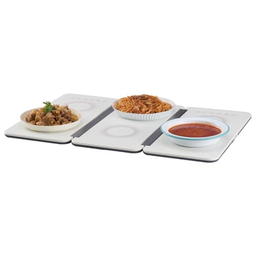 VEVOR Electric Warming Tray, 18.9" x 10.2" Portable Cold Rolled Sheet Heating Tray with Temperature Control (35-100℃), Perfect for Catering, House, Parties, Events, Entertaining and Holiday, White