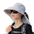 thumbnail image 1 of CSChome Fisherman Hat Wide Brim Shawl Design Windproof Fisherman Hat Lightweight Ponytail Visor Hat, 1 of 7