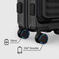 thumbnail image 3 of Joyway - 4 Ensembles de Bagages Valise Rigide en PC à Roulettes Pivotantes - (Valise Extensible 20 Pouces24 Pouces) Valise Enregistrée 28 Po, 3 of 8