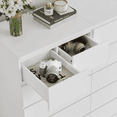 thumbnail image 4 of Homfa Commode Blanche à 7 Tiroirs, Armoire de Rangement Moderne à Tiroirs pour Chambre et Salon, 4 of 7