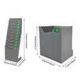 thumbnail image 4 of 10 Seater Standing Punch Card Hanging Card Slot Hanging Card Card Slot Attendance Card Punching And Inserting Board 4.92X4.45X3.03 Inches, 4 of 8