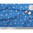 thumbnail image 3 of Soimoi Poly Georgette Fabric Leaves & Magnolia Floral Fabric Prints by Yard 52 Inch Wide, 3 of 5