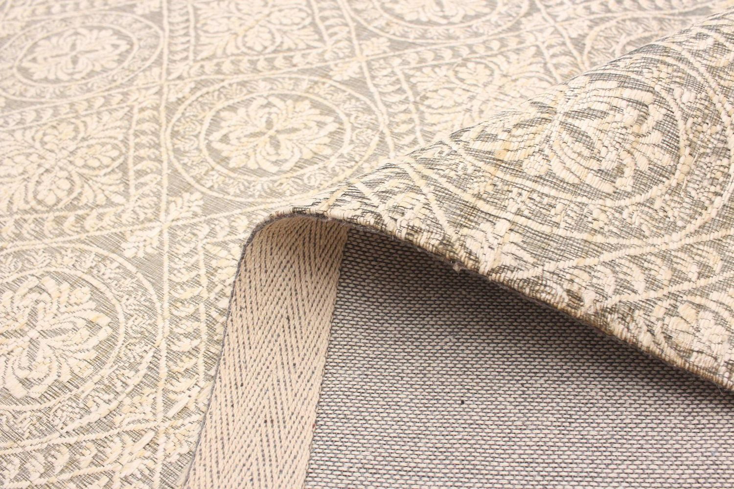 ECARPETGALLERY 4'4" x 6'7" Transitional Collage Handmade Area Rug for Living Room, Dining Room and Bedroom in Grey