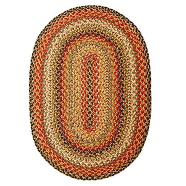 Homespice Tapis Ovales Tressés en Jute, 20 Pouces x 30 Pouces, Kingston
