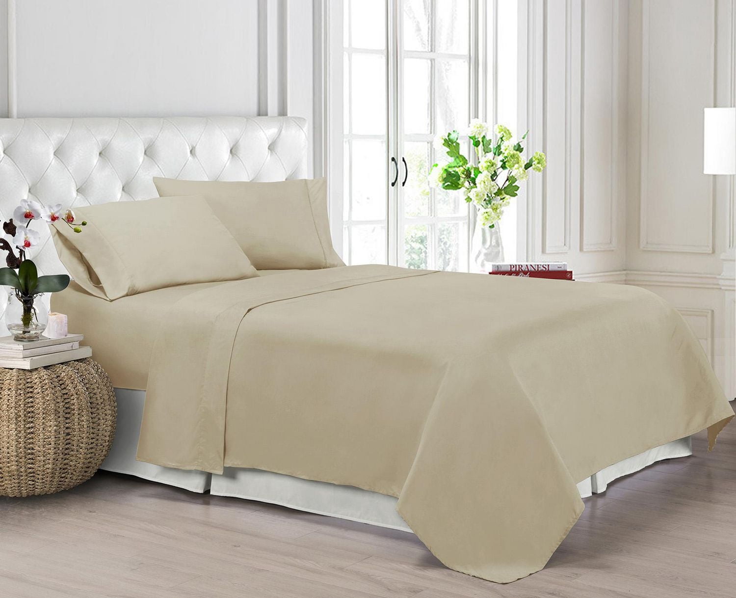 1800 Série Ensemble de draps en microfibres