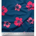 thumbnail image 1 of Soimoi Poly Georgette Fabric Artistic Flower Print Fabric by the Yard 52 Inch Wide, 1 of 3