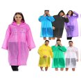 thumbnail image 4 of Manteau Imperméable pour Femmes et Hommes, Imperméable en PVC Transparent, Manteau de Pluie, Poncho à Capuche, Vêtement de Pluie, 4 of 6