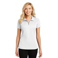 thumbnail image 1 of Port Authority ®  Ladies Pinpoint Mesh Zip Polo. L580 Xs White, 1 of 2