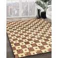 thumbnail image 2 of Ahgly Company Indoor Rectangle Abstract Sun Yellow Checkered Area Rugs, 3' x 5', 2 of 6
