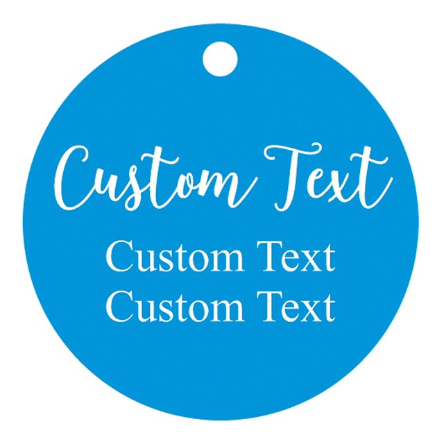 100 Pcs Texte Personnalisé à Suspendre Tags Forme Ronde Cadeau de Faveur de Mariage Personnalisé Tags