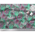 thumbnail image 3 of Soimoi Green Cotton Duck Fabric Leopard Skin,Leopard & Wild Animal Decor Fabric Printed BTY 42 Inch Wide, 3 of 4