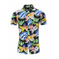 thumbnail image 1 of RKSTN Chemises pour Hommes Manches Courtes à Manches Courtes Imprimées Couleur Boutons Cardigan Mode Chemise Décontractée Hauts Chemises Hawaïennes pour Hommes, 1 of 3