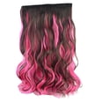 thumbnail image 1 of Color Highlights Five Clip Hair Extensions Curly Wig Piece Hair Curtain, 1 of 4