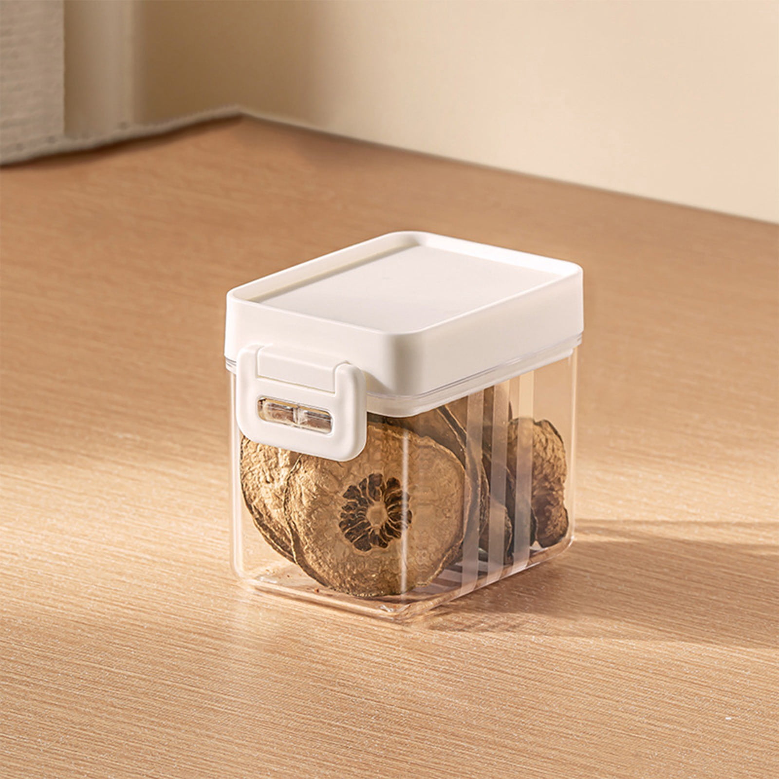 Birdeem Plastic Storage Bins, Plastic Storage Bins, Push-Button Airtight Container Plastic Food Storage Canister Dry Food Dispenser Jar Grain Storage Bin, Food Storage Containers