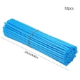 thumbnail image 3 of Ensemble de Décoration de Rayons de Roue Bleu Pâle 72 Pcs Manchon de Décoration de Rayons de Roue Bicyclette Motocyclette Ensemble de Rayons Colorés, 3 of 6
