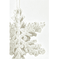 thumbnail image 2 of Holiday Time, 3D White Snowflake Christmas Ornament, 2 of 3