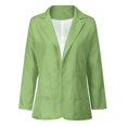 thumbnail image 4 of EGNMCR Womens Casual Loose Blazers Solid Color Long Sleeve Cardigans with Pockets Work Office Jacket Blazer, 4 of 5