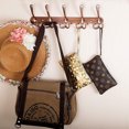 thumbnail image 1 of Coat Rack Wall Mounted Long,5 Tri Hooks for Hanging Coats, Coat Hooks Wall Mounted,Wall Coat Hanger,Hook Rack for Clothes,Jacket,Hats, 1 of 9