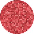 thumbnail image 1 of Ahgly Company Tapis d'Intérieur Ronds Transitionnels Rouges Lavables à la Machine, 3 Pieds Rond, 1 of 7