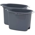 thumbnail image 1 of Superio Plastic Mop Bucket, Grey, 16 Liter (2 Pack), 1 of 5