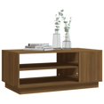 thumbnail image 2 of vidaXL Coffee Table Brown Oak 102x55x43 cm Engineered Wood, 2 of 4